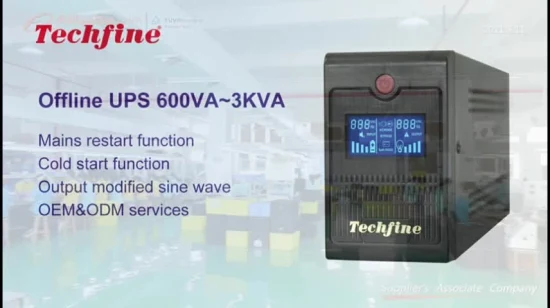 Techfine Power Supply 650va Line Interactive UPS для домашнего компьютера Автономный источник питания UPS